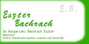 eszter bachrach business card